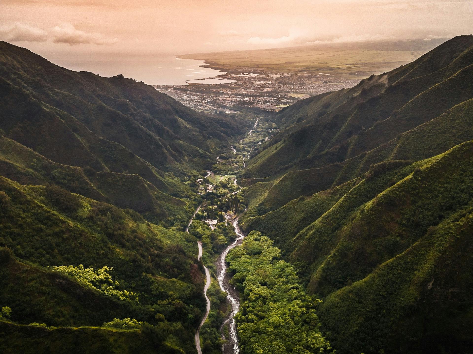 Iao-völgy csodás kilátással Maui-n